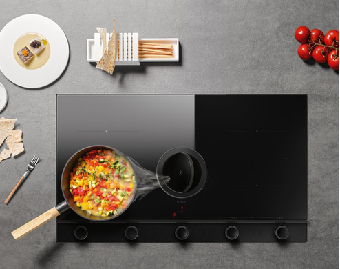 картинка Варочная панель с вытяжкой ELICA UNPLUGGED BL/A/90 от магазина SEFI