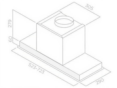 картинка Вытяжка Elica HIDDEN 2.0 BL MAT/A/52 от магазина SEFI