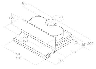 картинка Вытяжка ELICA CIAK 2.0 S GR/A/60 от магазина SEFI