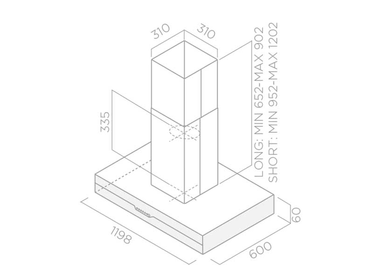 картинка Elica вытяжка METEORITE ISLAND IX/A/120X60 от магазина SEFI