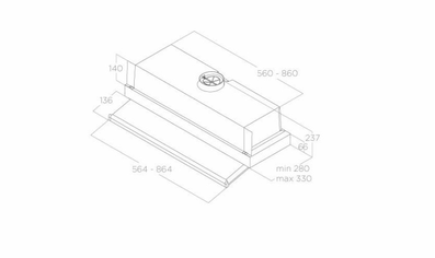 картинка Вытяжка ELICA CIAK 2.0 GR/A/90 от магазина SEFI