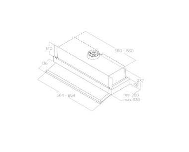 картинка Вытяжка ELICA CIAK 2.0 S GR/A/90 от магазина SEFI