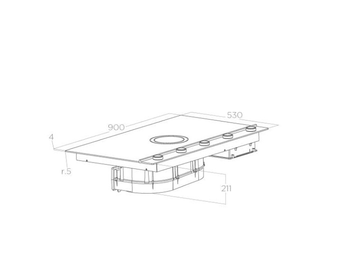 картинка Варочная панель с вытяжкой ELICA UNPLUGGED BLIX/A/90 от магазина SEFI