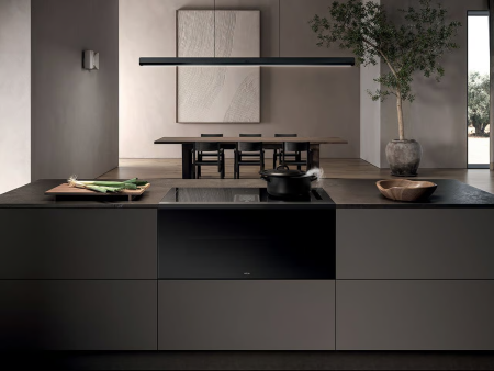 картинка ELICA LHOV COMBISTEAM BL/A/90 (3в1: Варочная панель, вытяжка, духовка с паром) от магазина SEFI