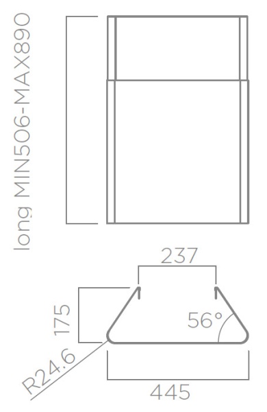 картинка ELICA Декоративный дымоход KIT0010439 от магазина SEFI