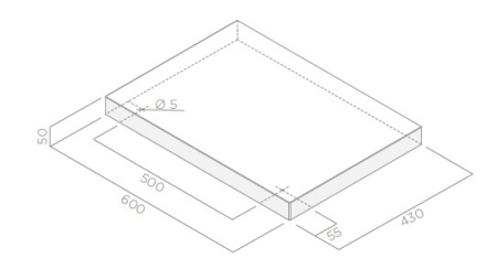 картинка ELICA Полка 60 см для вытяжки Bio ( установка) от магазина SEFI