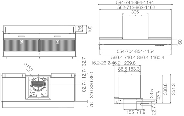 картинка ELICA Вытяжка встраиваемая BOXIN ADV DRY @ IX/A/90 от магазина SEFI