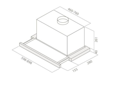 картинка Вытяжка ELICA ELITE 26 IX/A/60/VT LED от магазина SEFI