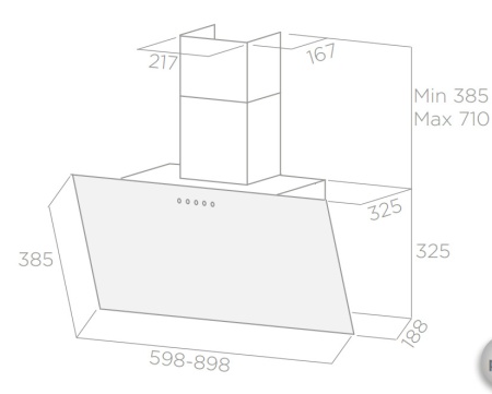 картинка Вытяжка ELICA SHIRE WH/A/90 NO PLUG от магазина SEFI