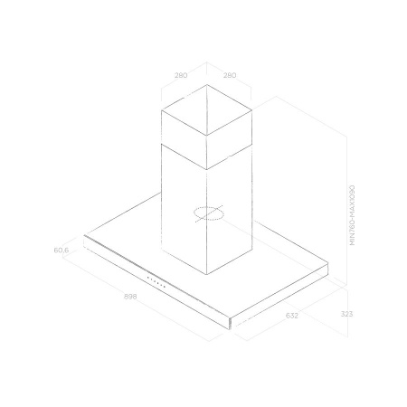 картинка Вытяжка ELICA JOY ISLAND BLIX/A/90 от магазина SEFI