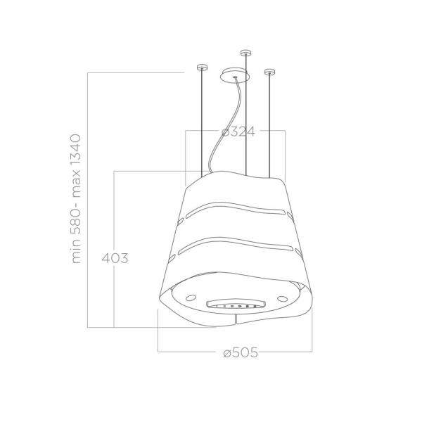 картинка Вытяжка ELICA WAVE UX IX/F/51 от магазина SEFI