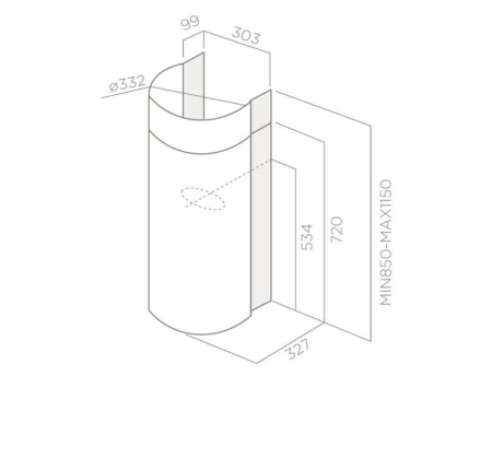 картинка Вытяжка ELICA STONE IX/A LED от магазина SEFI