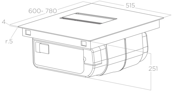 картинка Elica варочная панель с вытяжкой NIKOLATESLA ALPHA B BL/A/60 от магазина SEFI