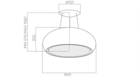 картинка Вытяжка ELICA SEASHELL WH/F/80 от магазина SEFI