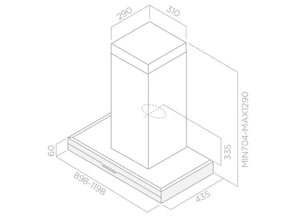картинка Вытяжка ELICA METEORITE IX/A/120 от магазина SEFI
