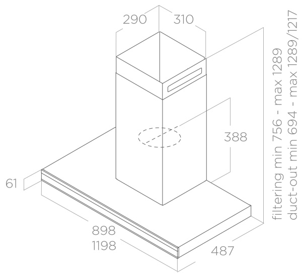картинка ELICA Вытяжка настенная ELEMENT @ BLMAT/A/120 от магазина SEFI