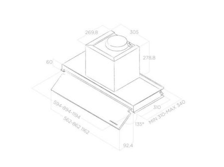 картинка Вытяжка ELICA BOXIN NO DRIP IX/A/90 от магазина SEFI