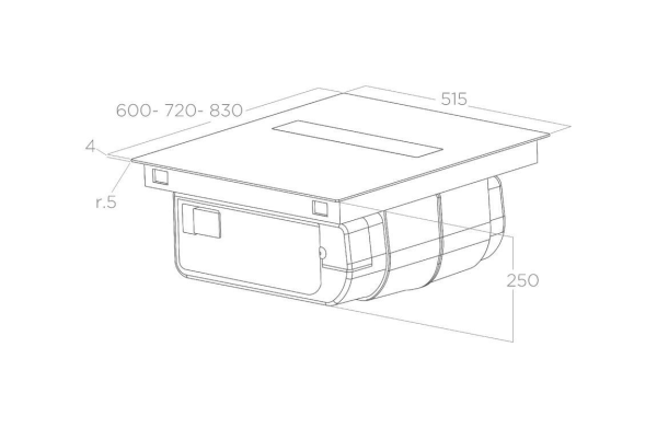 картинка Elica варочная панель с вытяжкой NIKOLATESLA VELVET BL/A/60 от магазина SEFI
