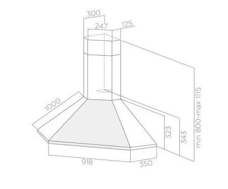 картинка Вытяжка ELICA ACUTA IX/F/100 от магазина SEFI
