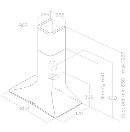 картинка Вытяжка ELICA SWEET WHITE/A/85+CAM от магазина SEFI