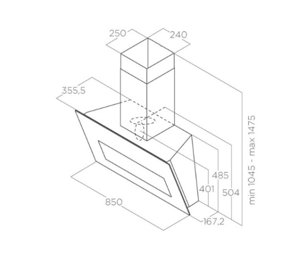 картинка Вытяжка ELICA BLOOM BL/A/85 от магазина SEFI