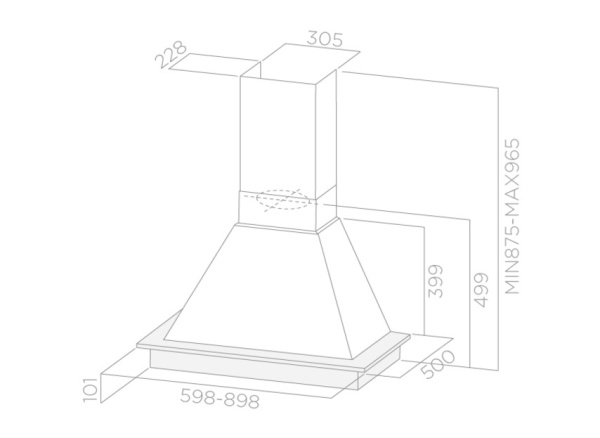 картинка Вытяжка ELICA DAISY WH/A/60 T.GREZZO от магазина SEFI