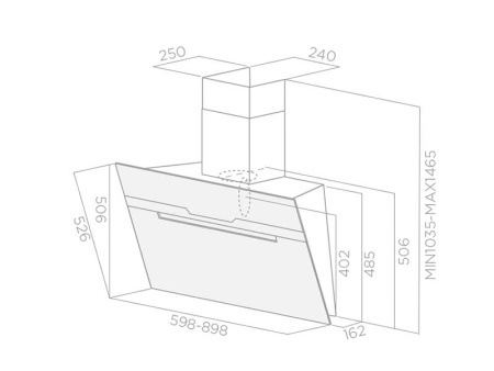 картинка Вытяжка ELICA MAJESTIC NO DRIP BL/A/90 от магазина SEFI