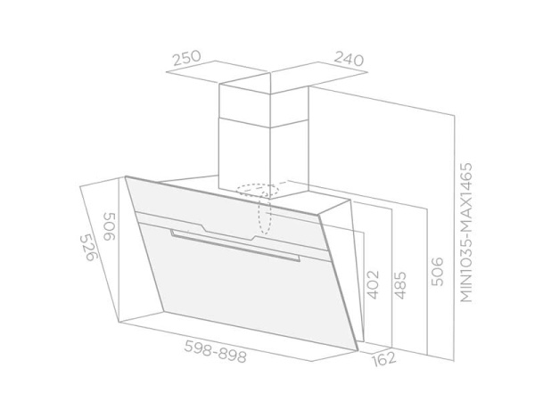 картинка Вытяжка ELICA MAJESTIC NO DRIP BL/A/90 от магазина SEFI
