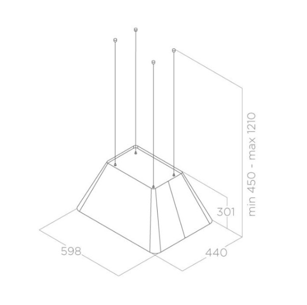 картинка Вытяжка ELICA IKONA LIGHT WH/F/60 от магазина SEFI