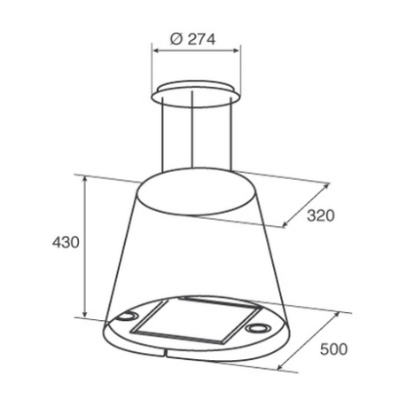 картинка Вытяжка JETAIR GISELA IX/F/50 LED от магазина SEFI