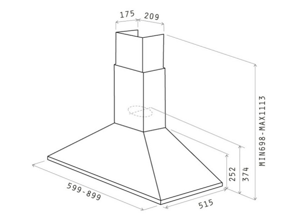 картинка Вытяжка ELICA TAMAYA RAIL CRBR/A/90 от магазина SEFI