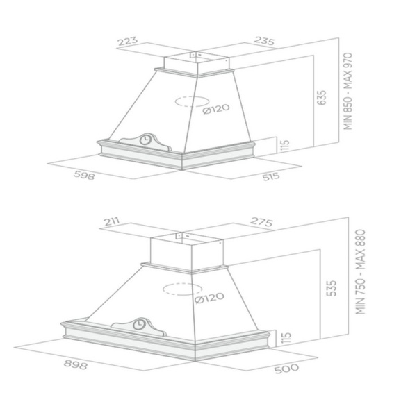 картинка Вытяжка ELICA ORETTA WH/A/60 T.GREZZO от магазина SEFI