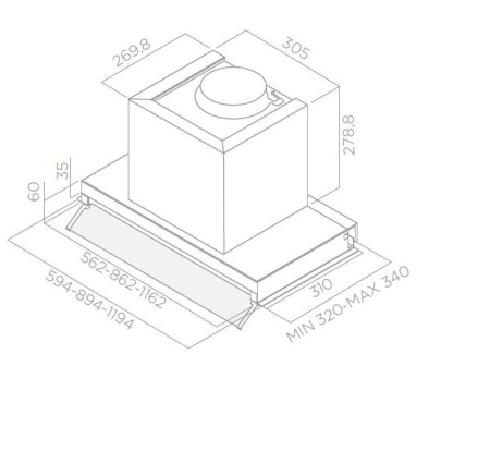 картинка Вытяжка ELICA BOXIN IX/A/90 LED от магазина SEFI