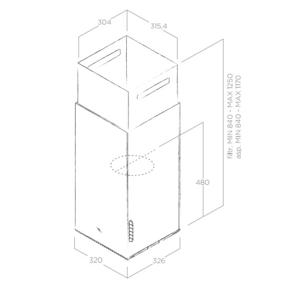 картинка Вытяжка ELICA HAIKU ISLAND BL/A/32 от магазина SEFI