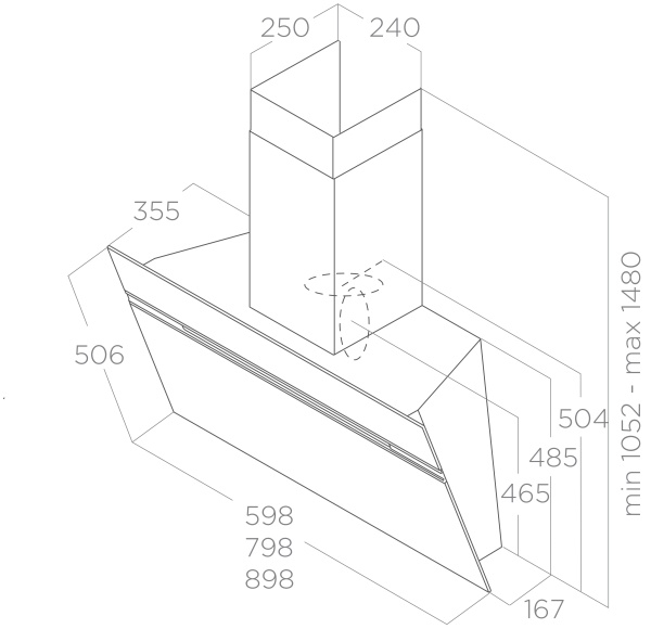 картинка ELICA Вытяжка настенная NEAT @ WH/A/60 от магазина SEFI