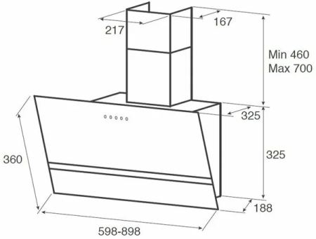 картинка Вытяжка ELICA SHADE BL/A/60 от магазина SEFI