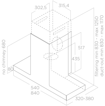 картинка ELICA Вытяжка настенная HAIKU DRY @ BLRO/A/90 от магазина SEFI