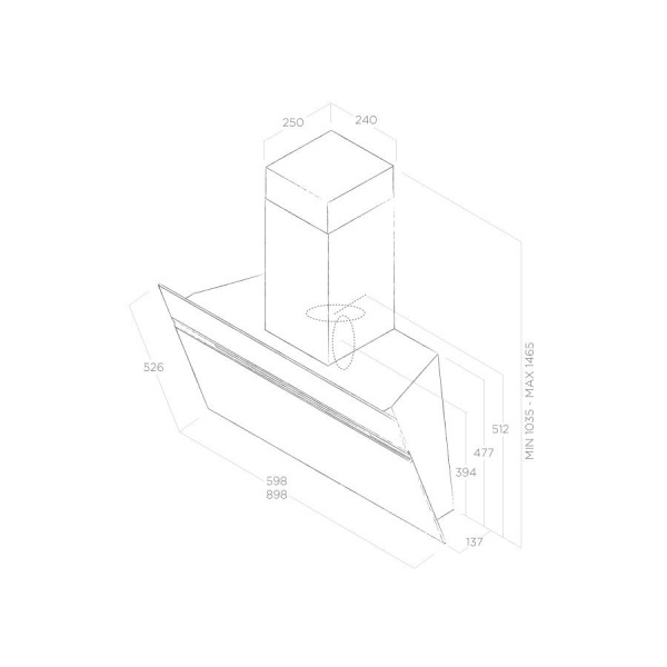 картинка Вытяжка ELICA STRIPE IX/A/60/LX LED от магазина SEFI