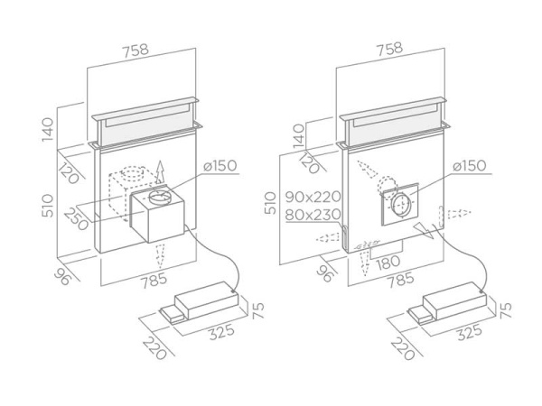 картинка Вытяжка ELICA PANDORA GME IX/A/90 от магазина SEFI