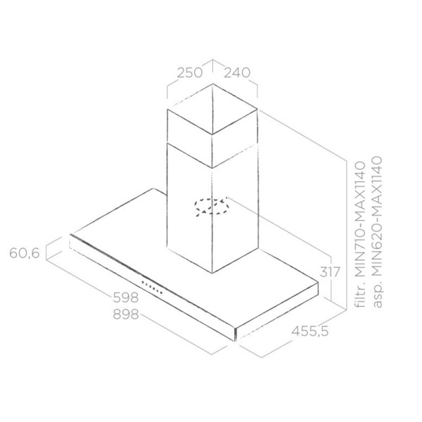 картинка Вытяжка ELICA JOY BLIX/A/60 от магазина SEFI