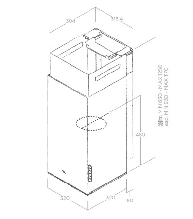 картинка Вытяжка ELICA HAIKU IX/A/32 от магазина SEFI