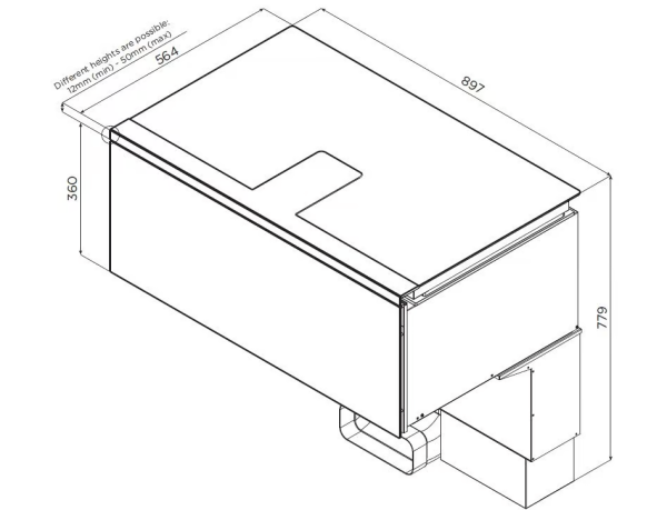 картинка ELICA LHOV COMBISTEAM BL/A/90 (3в1: Варочная панель, вытяжка, духовка с паром) от магазина SEFI