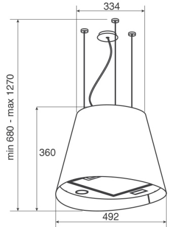 картинка Вытяжка JETAIR GISELA WH/F/50 от магазина SEFI