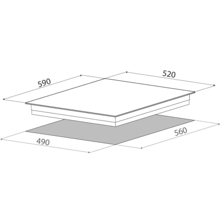 картинка Индукционная варочная панель ELICA Ratio 603 BL от магазина SEFI