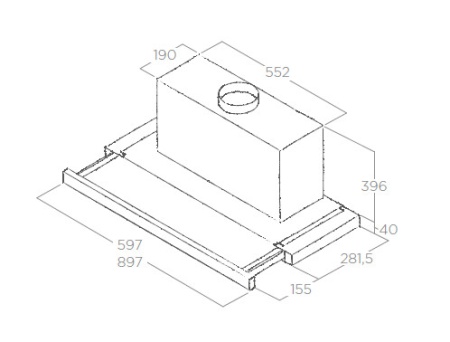 картинка Вытяжка ELICA ELITE 35 GRIX/A/60 от магазина SEFI